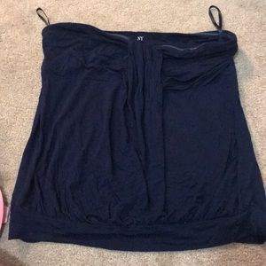 Worn once navy Tube top